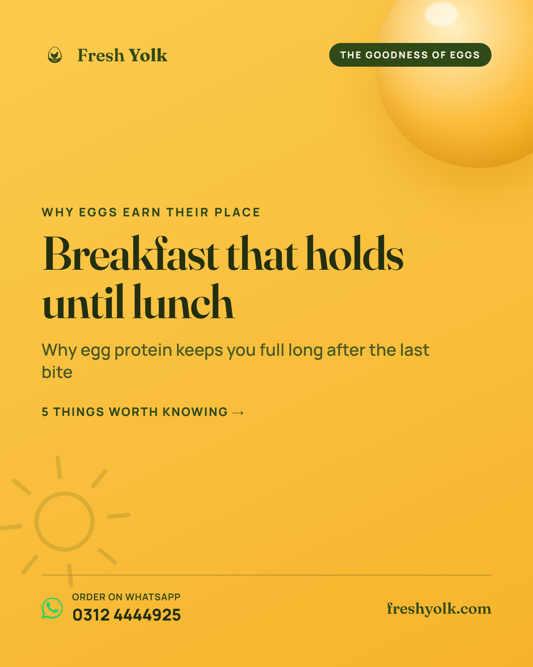 Breakfast that holds
until lunch