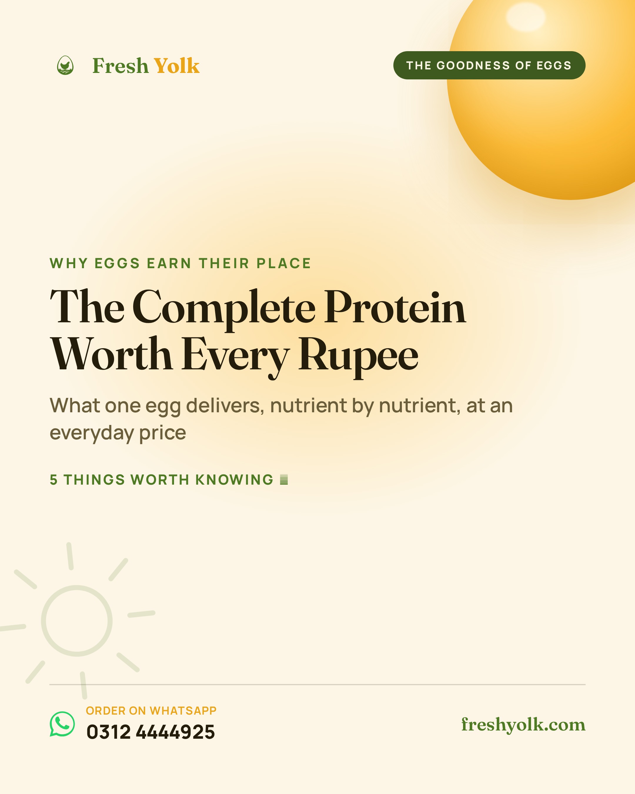 The Complete Protein
Worth Every Rupee